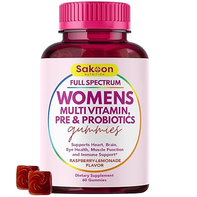Sakoon nutrition Halal Women's Full Spectrum Multivitamin Gummies with Probiotics & Prebiotics